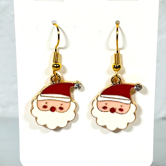 Hand Crafted Jewelry - Santa Claus Earrings